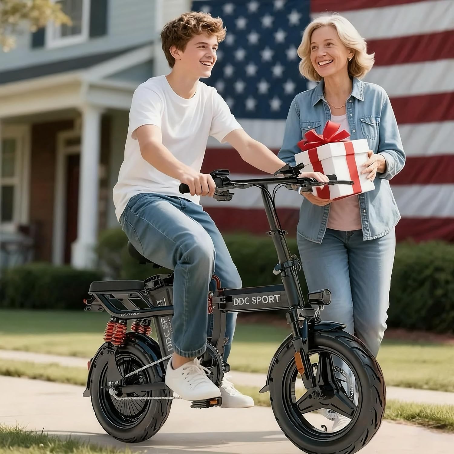 ECLIO 14" M1 800W 48V 14Ah Full Suspension Adults Folding Electric Bike