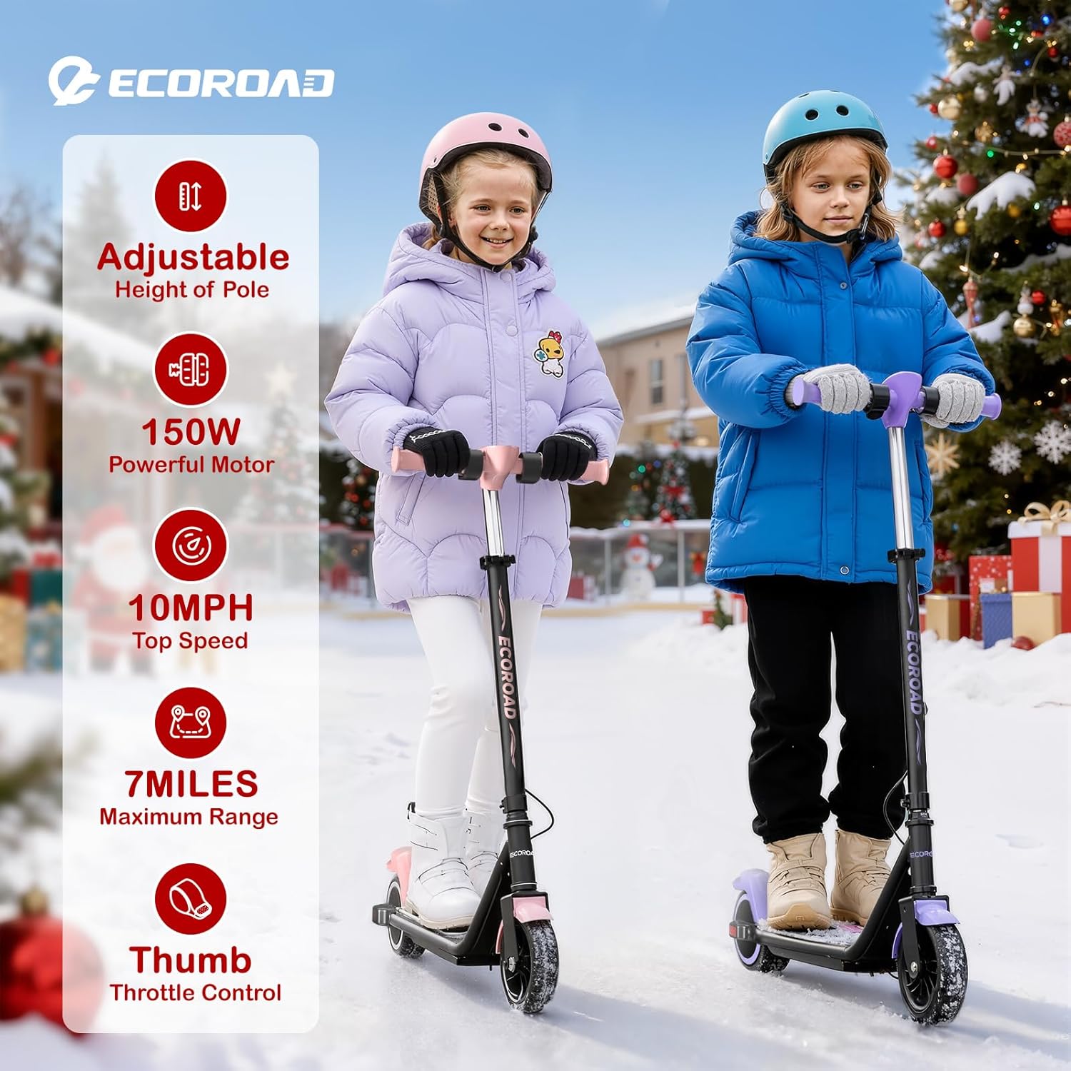 ECOROAD EK6 150W Kids Electric Scooter