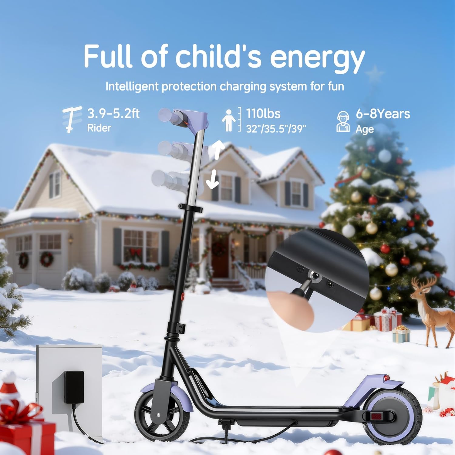 ECOROAD EK6 150W Kids Electric Scooter