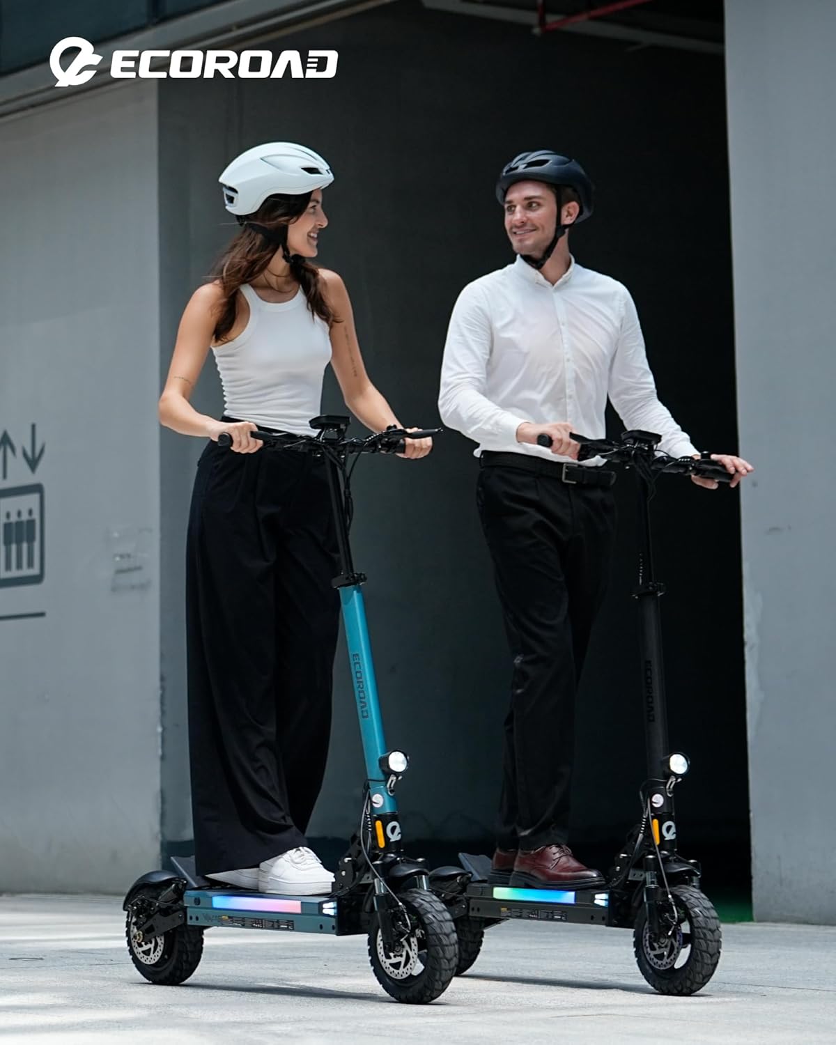 ECOROAD ES6 1000W Adults Electric Folding Scooter