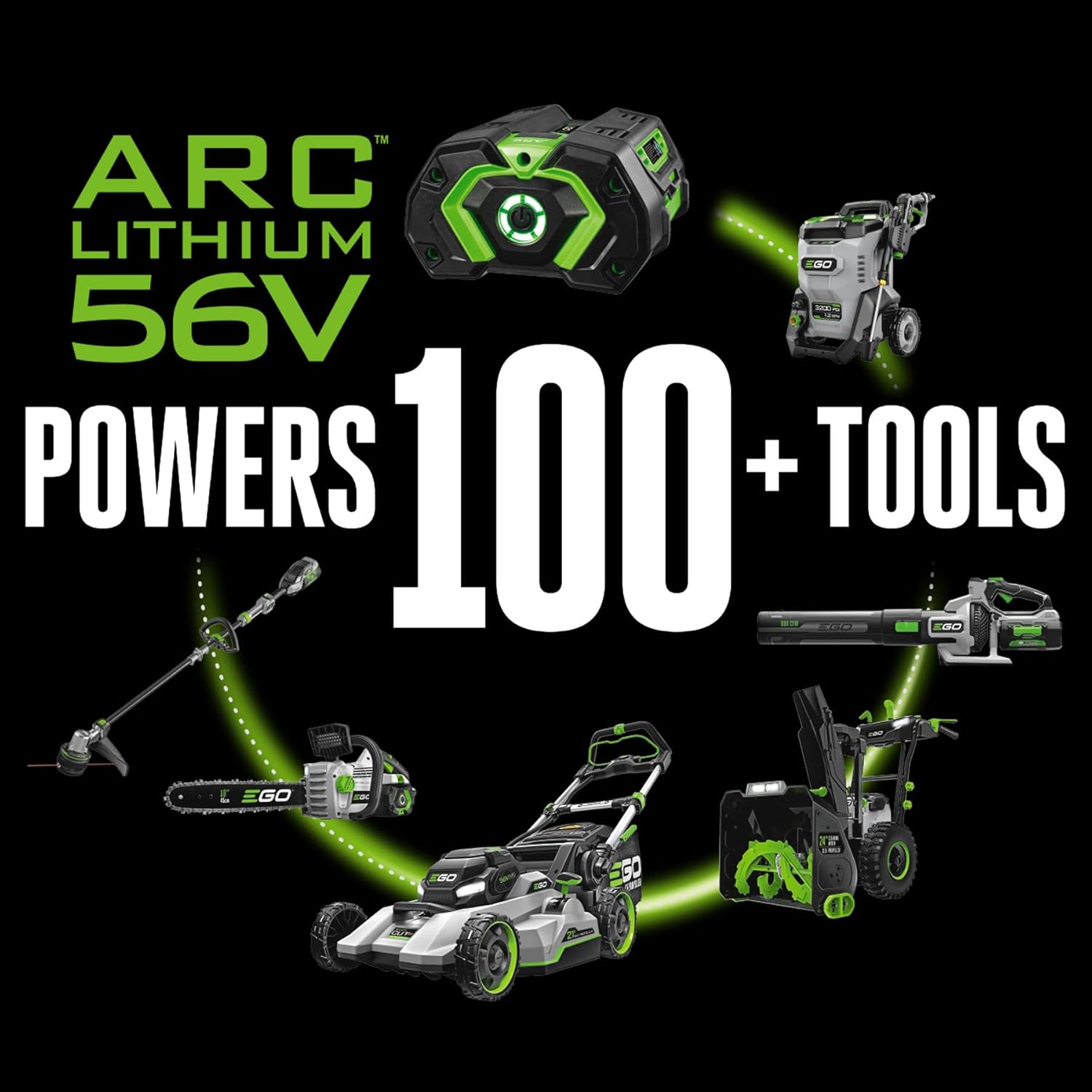 EGO Power CS1613 16” Electric Cordless Chainsaw with 56V 4.0Ah Battery and Charger