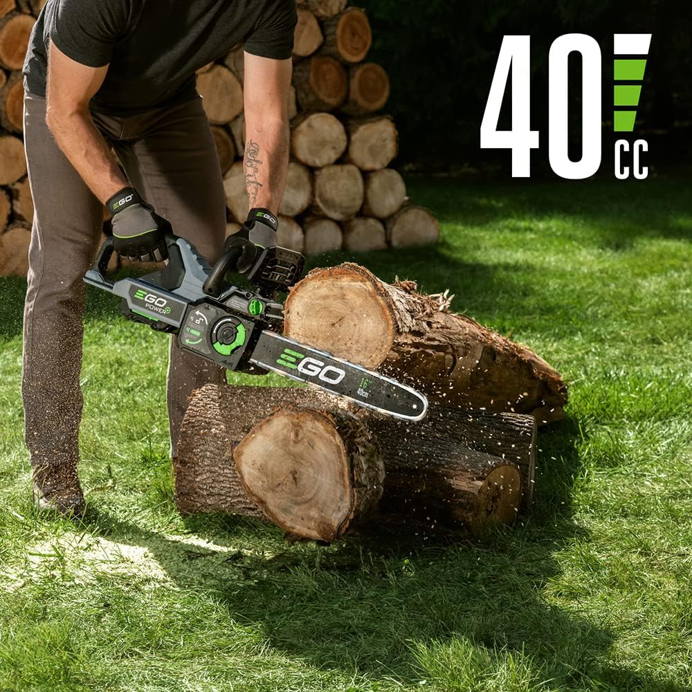 EGO Power CS1613 16” Electric Cordless Chainsaw with 56V 4.0Ah Battery and Charger