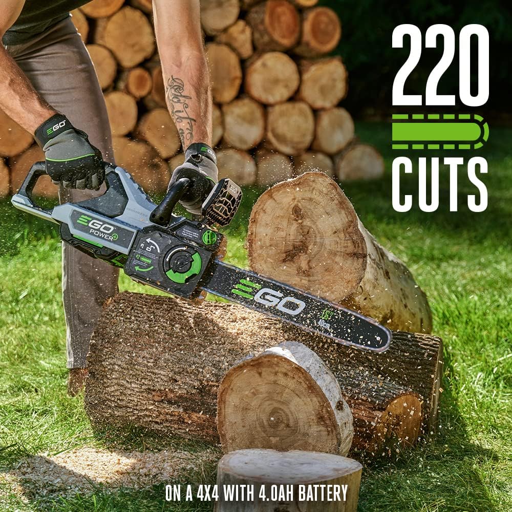 EGO Power CS1613 16” Electric Cordless Chainsaw with 56V 4.0Ah Battery and Charger