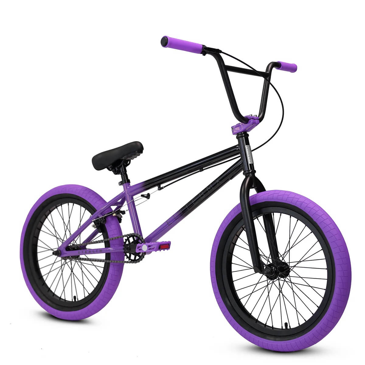Elite BMX Stealth BMX Bike Black/Green / 20 Elite BMX Stealth BMX Bike Black/Green / 20