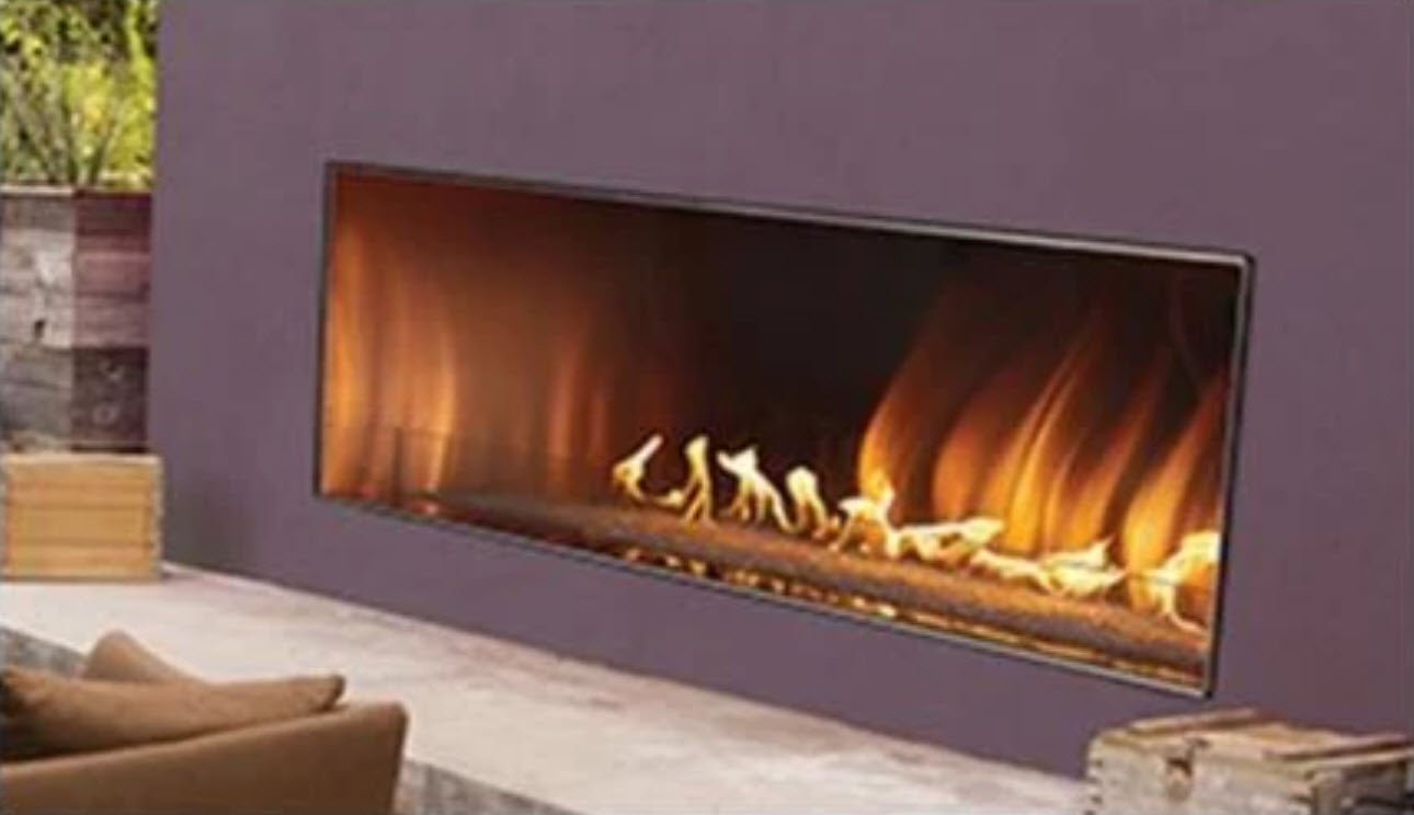 Empire 48" OLL48FP Carol Rose Coastal Linear Vent Free Outdoor Gas Fireplace