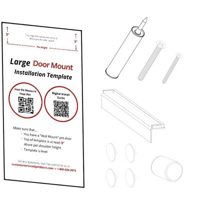 Endura Flap Replacement Double Flap Door Mount Kit with Tunnel
