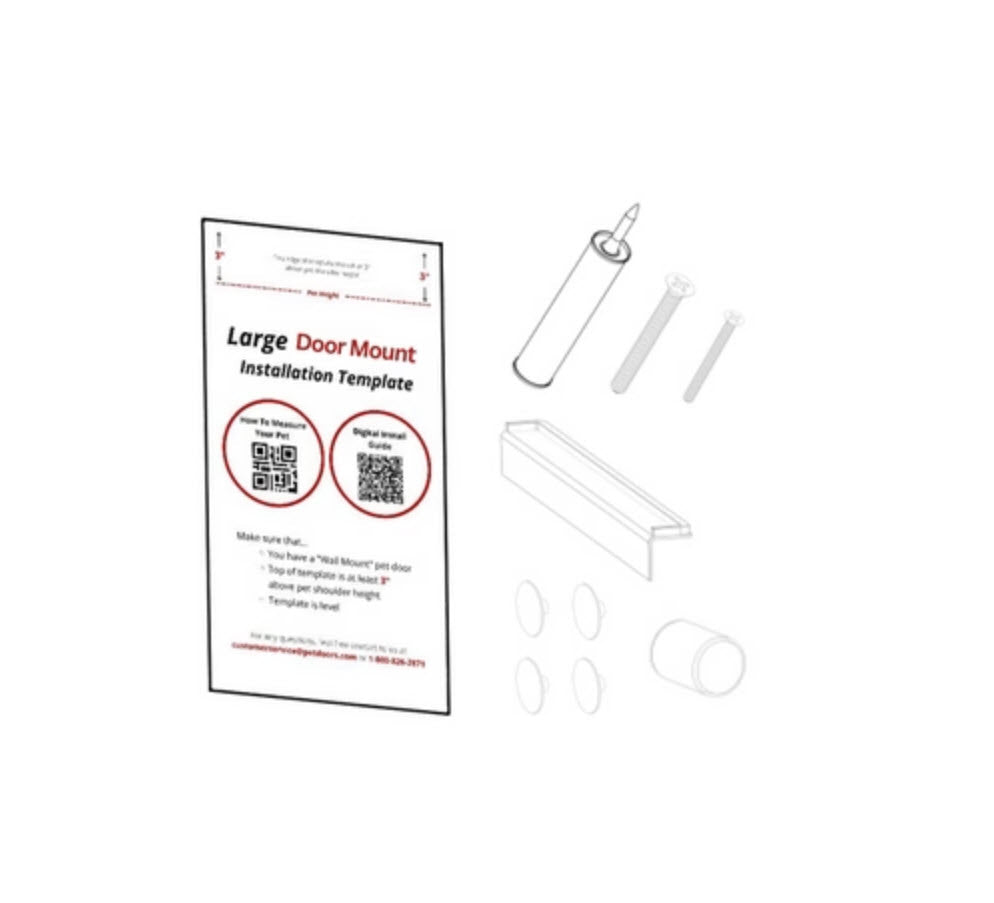 Endura Flap Replacement Double Flap Door Mount Kit with Tunnel