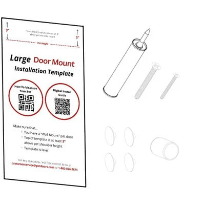Endura Flap Replacement Single Flap Door Mount Parts Kit for Thin Doors