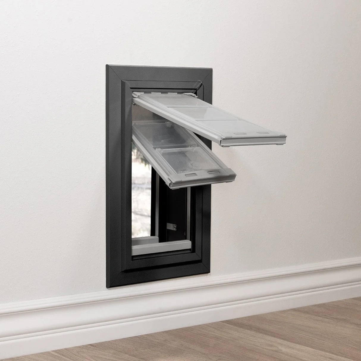 Endura Patio Pacific DOUBLE FLAP, WALL MOUNT Pet Door for THICK Walls
