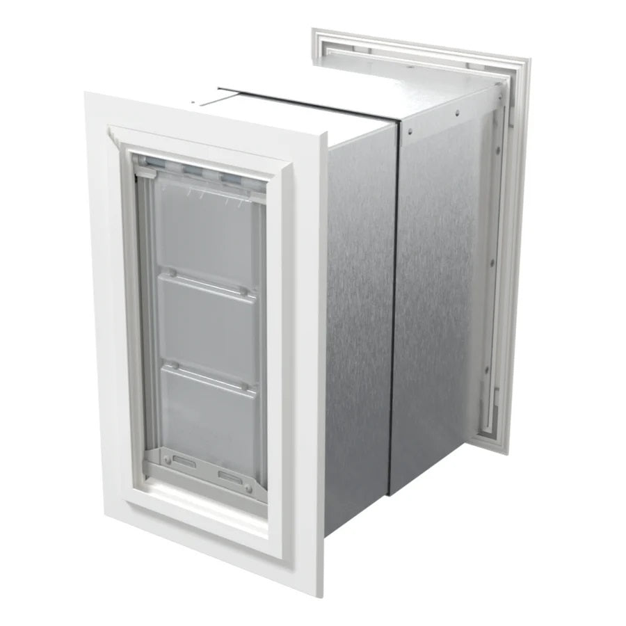 Endura Patio Pacific DOUBLE FLAP, WALL MOUNT Pet Door for THICK Walls