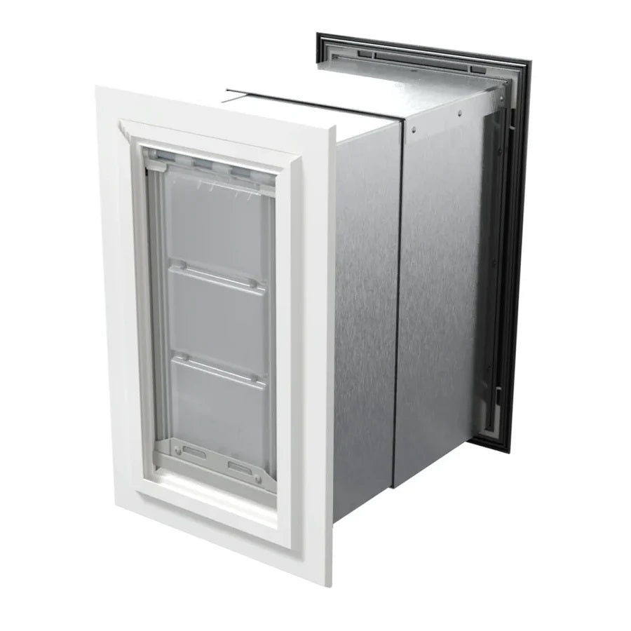 Endura Patio Pacific DOUBLE FLAP, WALL MOUNT Pet Door for THICK Walls