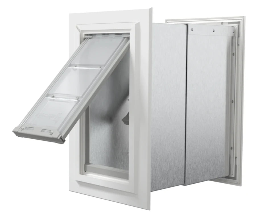 Endura Patio Pacific DOUBLE FLAP, WALL MOUNT Pet Door for THICK Walls