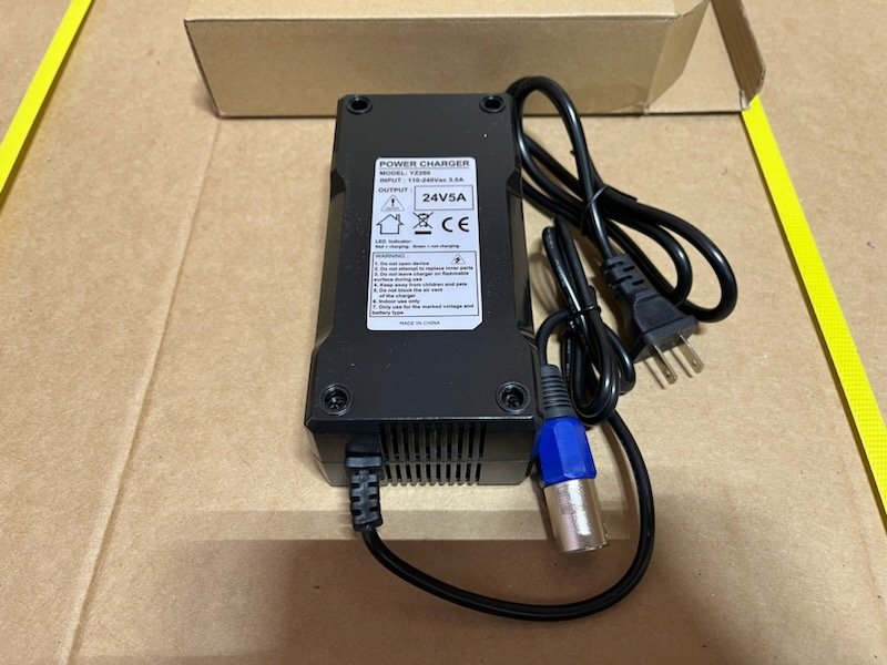 EV Rider 5 AMP SLA BATTERY CHARGER for Power Chairs, HW-93052068