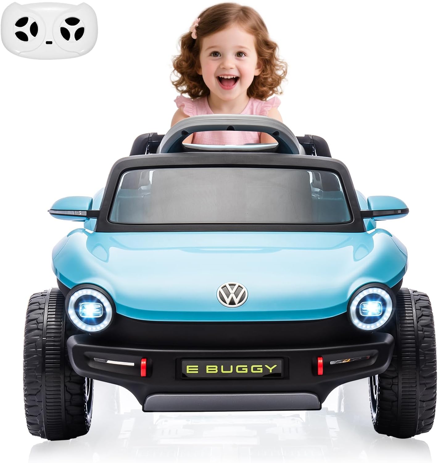 Garvee 12V Volkswagen Beetle 4 Wheel Kids' Electric Ride-On Car
