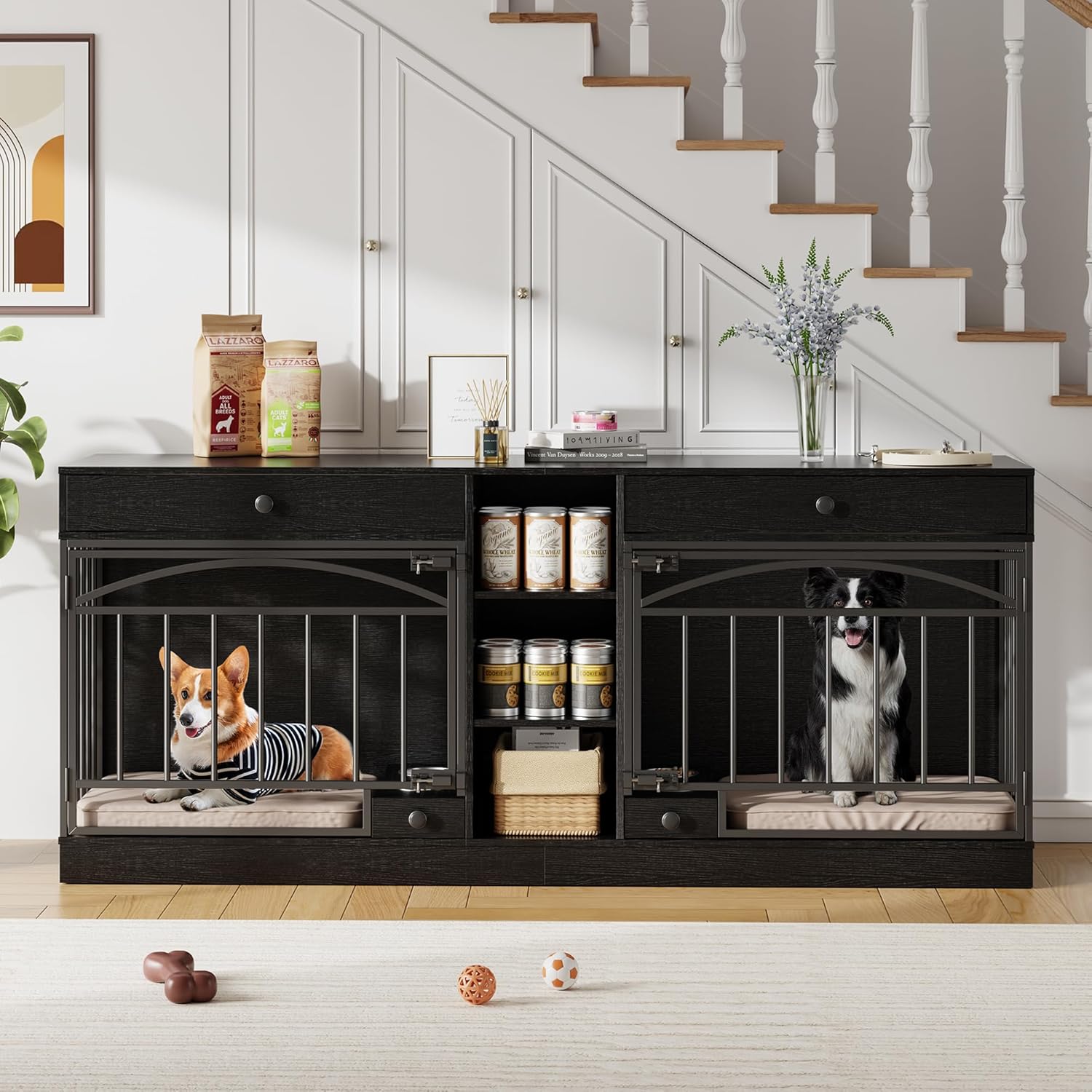 Garvee 78.7" Dog Crate Furniture