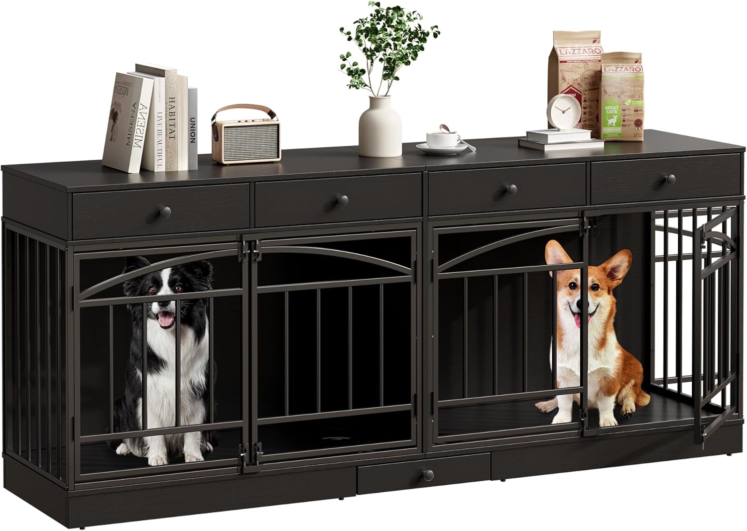Garvee 78.7" Dog Crate Furniture