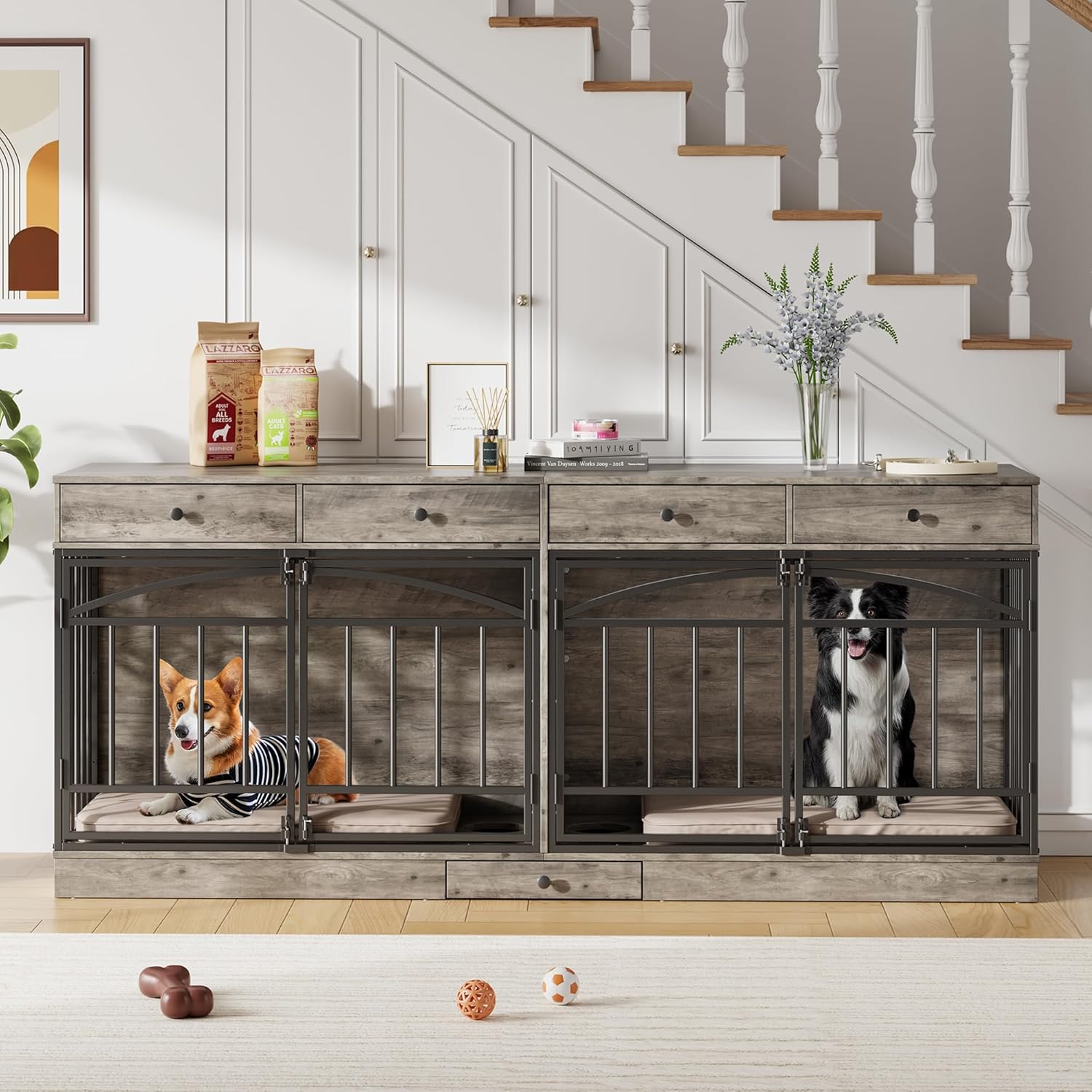 Garvee 78.7" Dog Crate Furniture