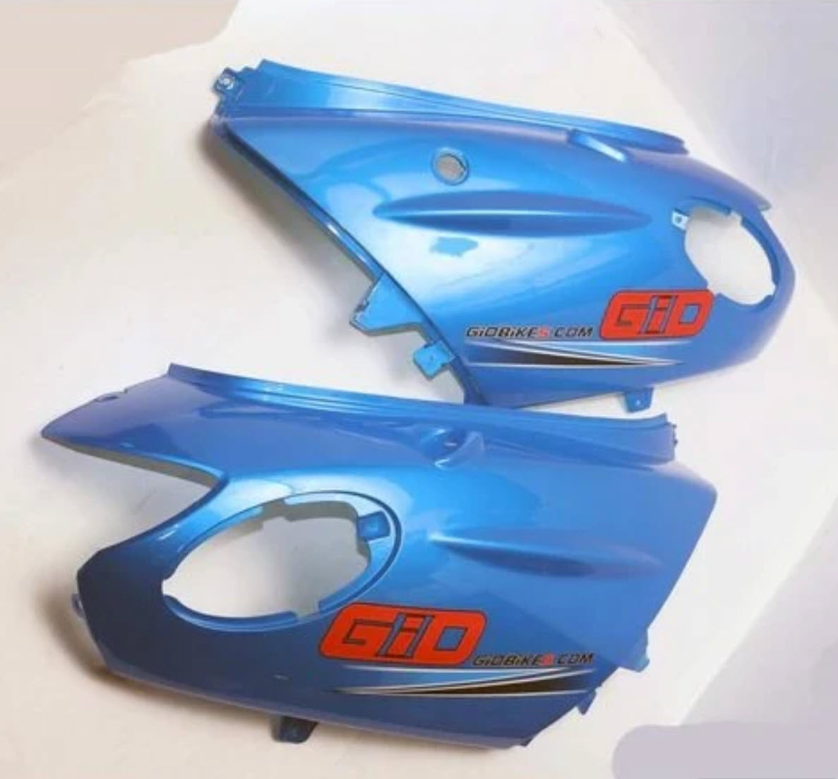 Gio Electric Replacement BLUE SIDE FENDER LEFT and RIGHT with LOGO for Italia MK Electric Scooter