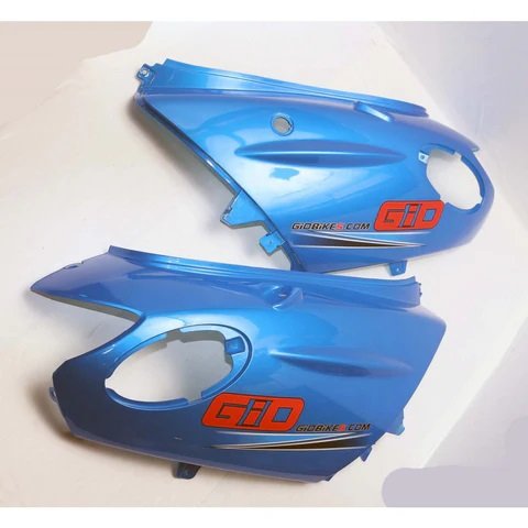 Gio Electric Replacement BLUE SIDE FENDER LEFT and RIGHT with LOGO for Italia MK Electric Scooter