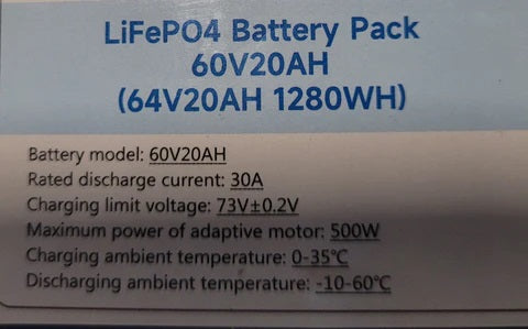 Gio Electric Replacement LITHIUM BATTERY & CHARGER for Italia Ultra Electric Scooter Bike