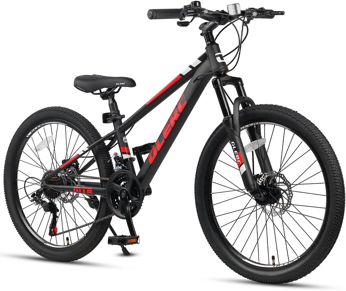 Glerc 24" SKYLINE 21-Speed Kids Mountain Bicycle