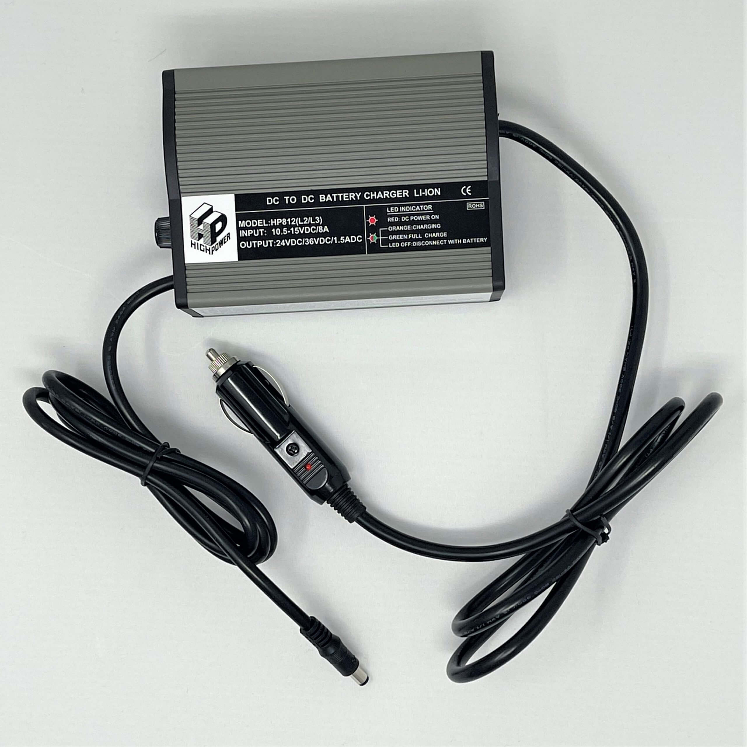 Glion DC CAR CHARGER for SNAPnGO/Mini M1 Electric Mobility Scooter