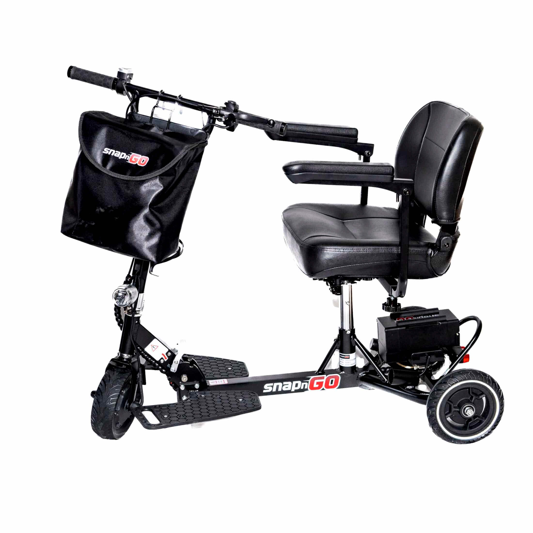 Glion SNAPnGO DELUXE Edition 36V Electric Travel Mobility Scooter Folding Tricycle