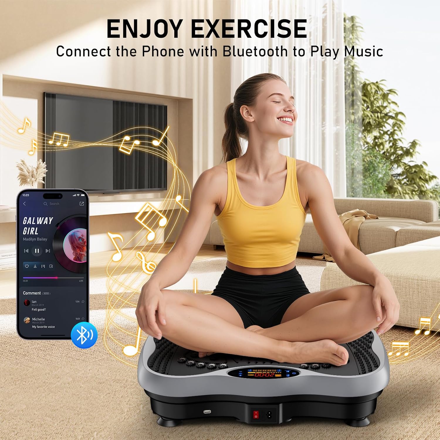 GLYLF Vibration Plate Exercise Machine