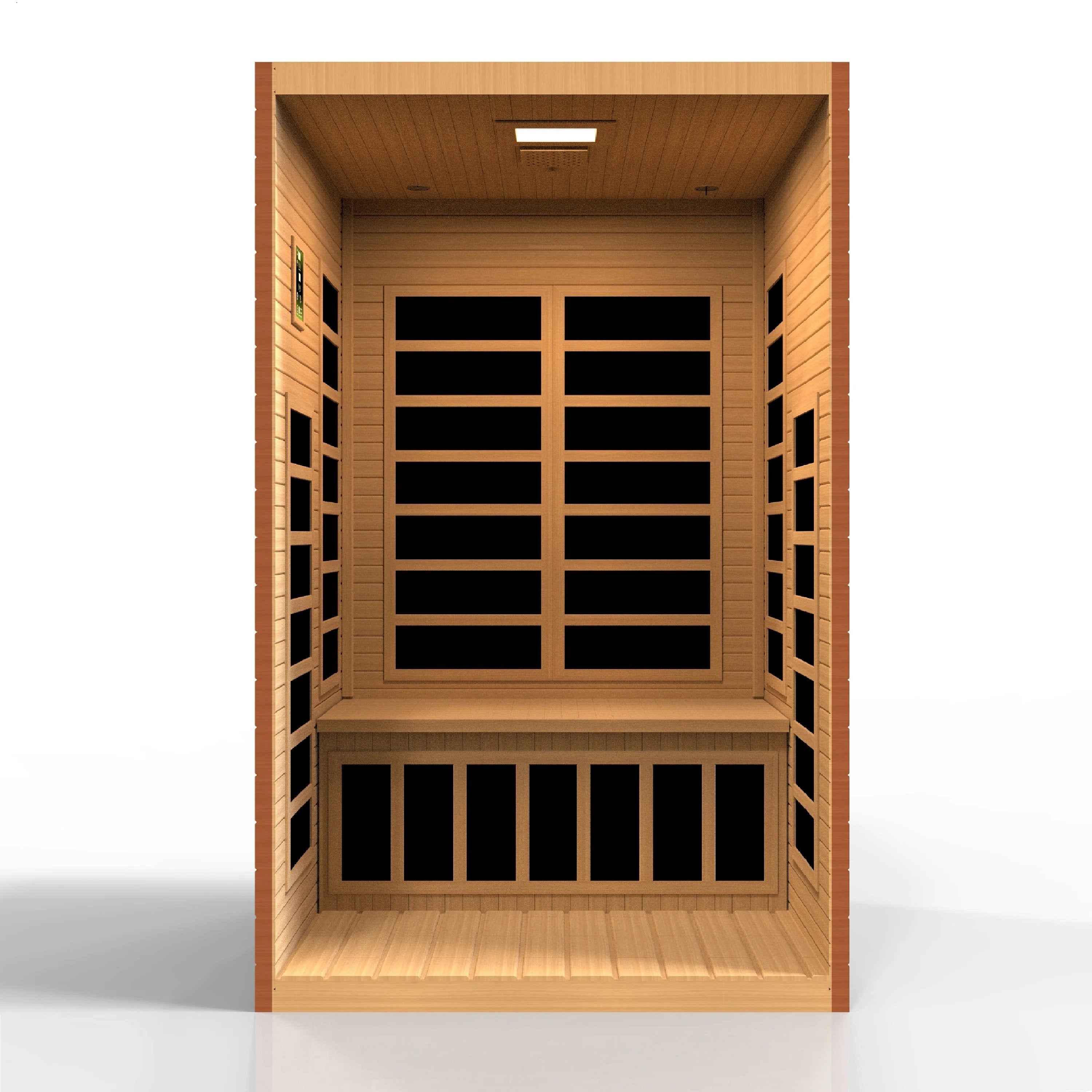 Golden Designs DYN-6209-02 SANTIAGO ELITE Dynamic ULTRA LOW EMF 2 Person Infrared Sauna