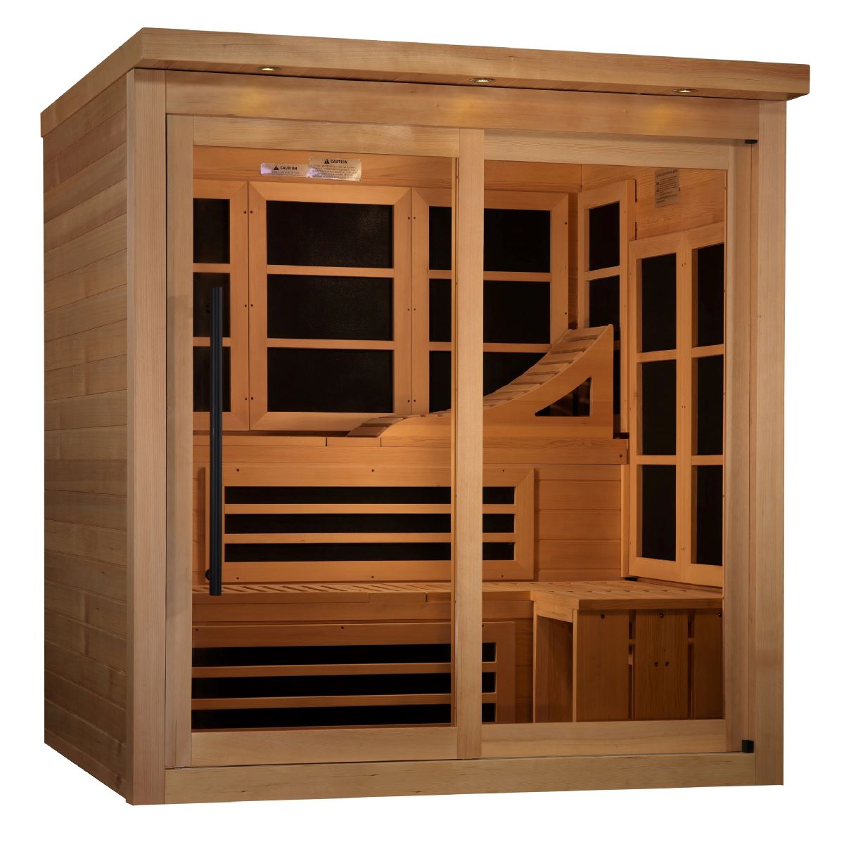 Golden Designs GDI-6996-02 "MONACO Limited Edition" 6 Person Near Zero EMF Infrared Sauna