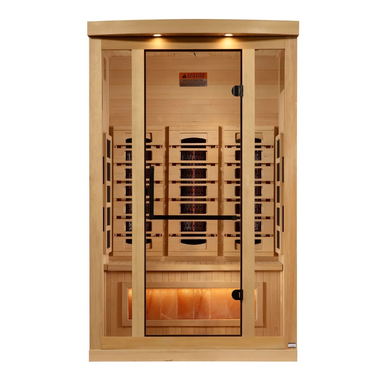 Golden Designs GDI-8020-03 Full Spectrum Himalayan Salt Bar 2 Person Infrared Sauna