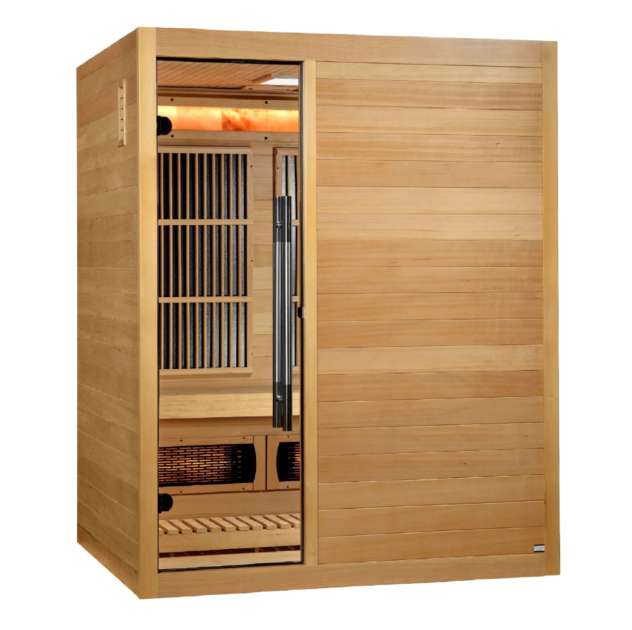 Golden Designs GDI-8330-01 "SORIA" 3 Person Full Spectrum and Harvia Traditional Stove Hybrid Sauna