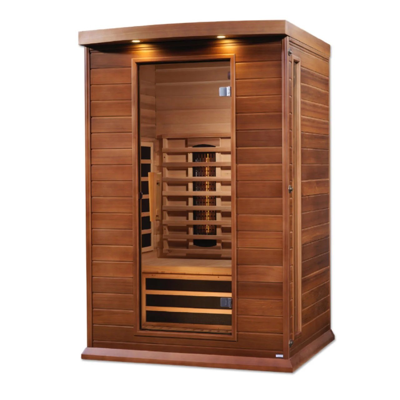 Golden Designs Maxxus MX-M206-01-FS CED 2 Person Full Spectrum Near Zero EMF FAR Infrared Sauna, Red Cedar