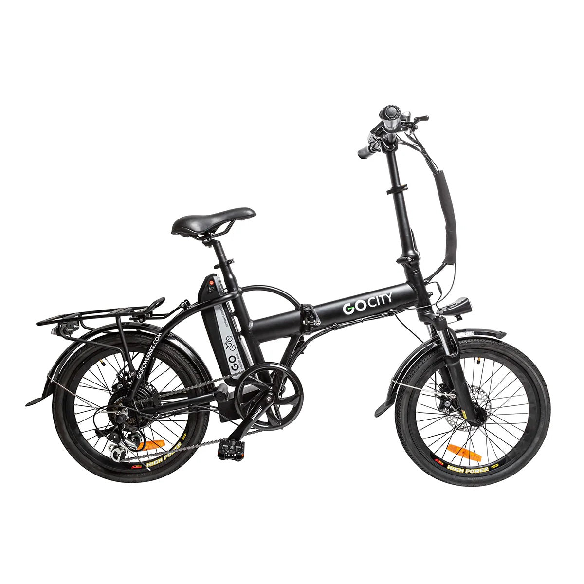 GoPowerBike GoCity 500W 6 Speed Front Suspension Folding Electric Bike