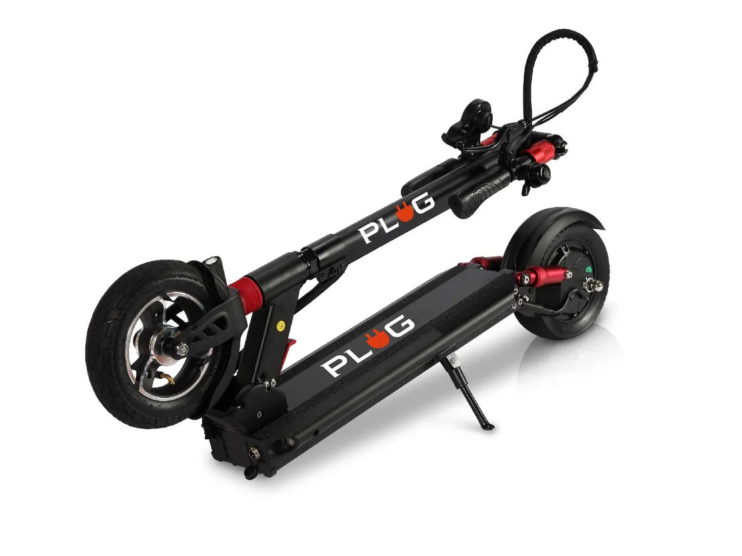 GoPowerBike PLUG City 500W 48V Lithium Front Suspension Folding Electric Scooter