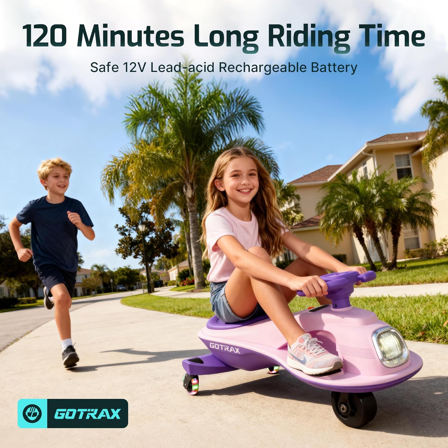 Gotrax WG1 12V Electric Ride-On Wiggle Toy Car