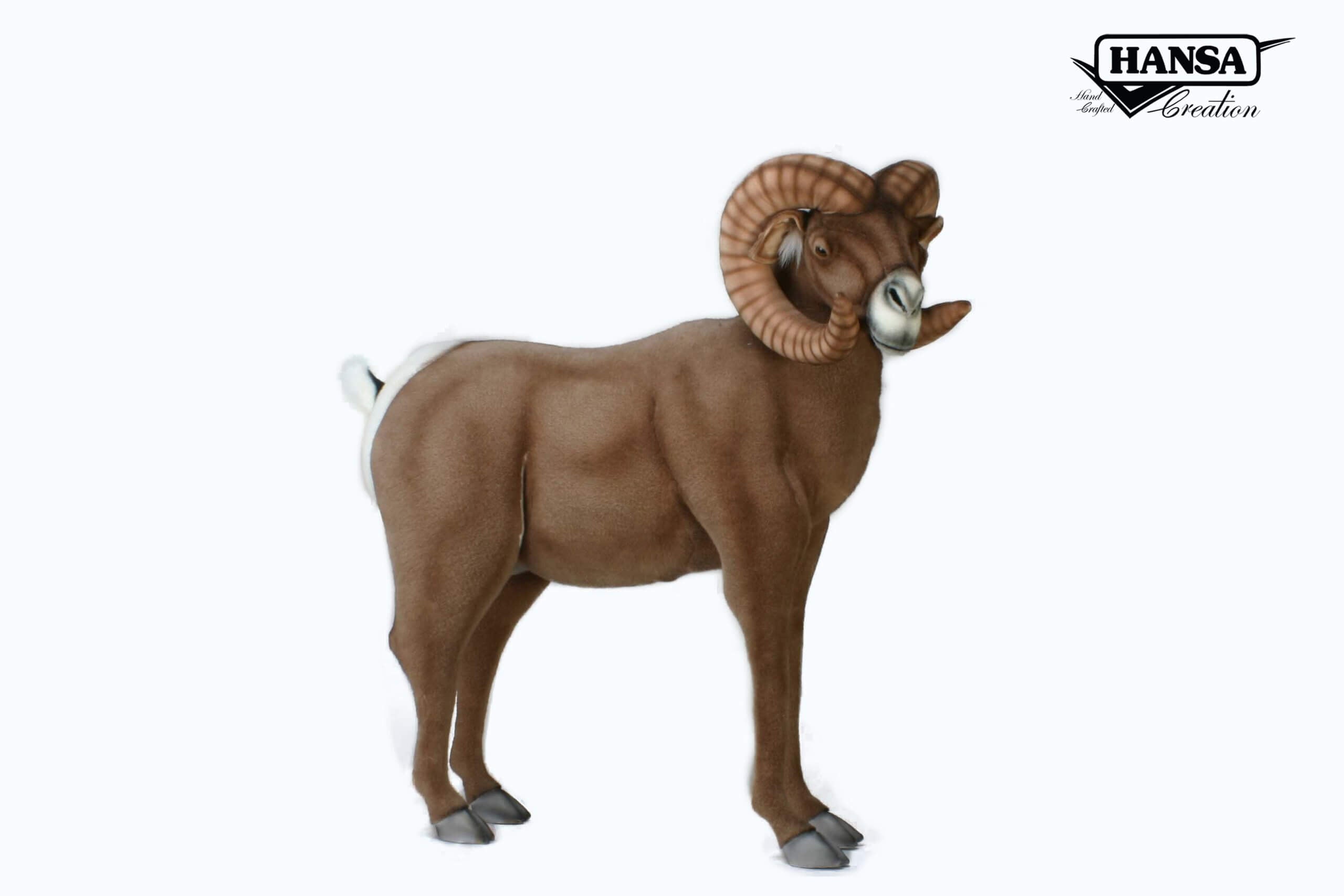 Hansa Creations BIG HORN RAM 37"L X 41''H Stuffed Animal Toy, 3673