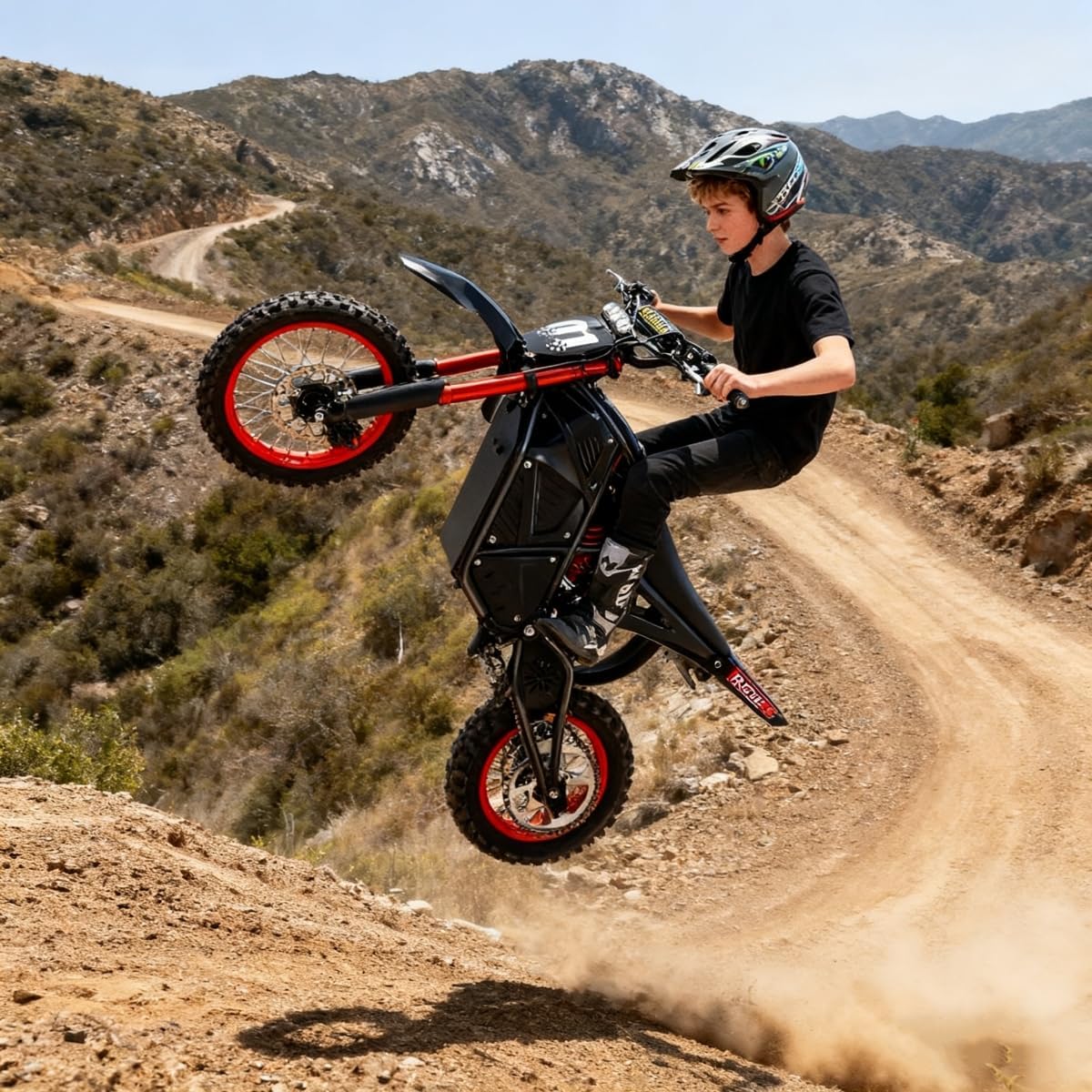 Hotsee 3000W 48V Full Suspension Mountain Electric Dirt Bike