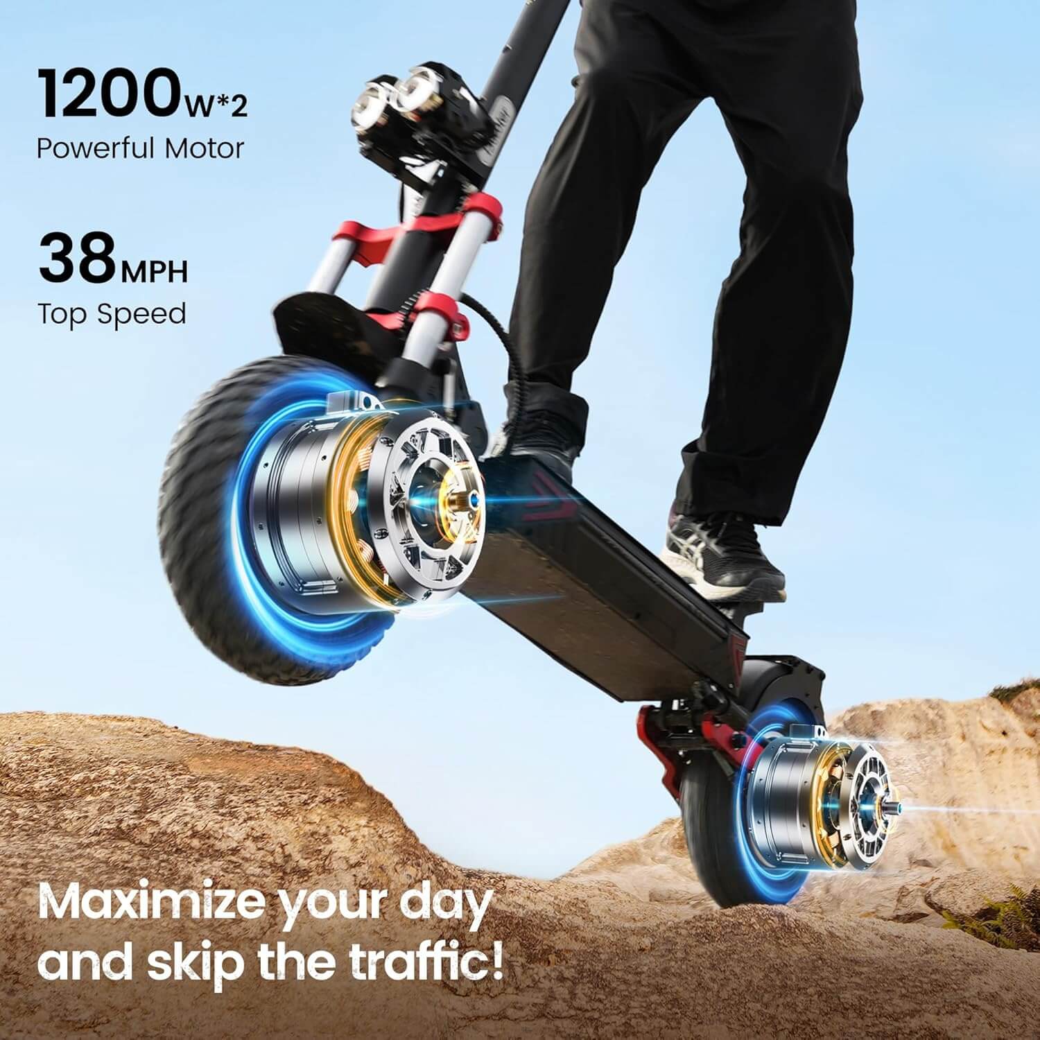 iScooter IX8 Off-Road Commuter Electric Scooter