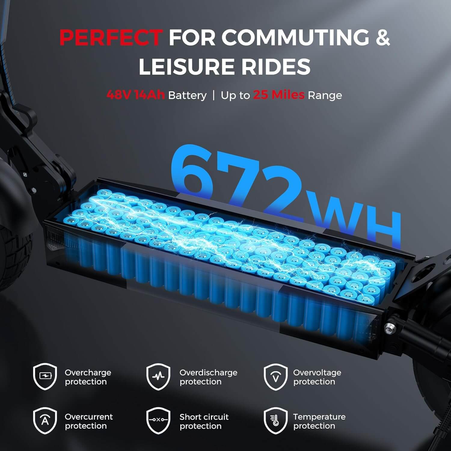 iScooter iW9 Off-Road Commuter Folding Electric Scooter