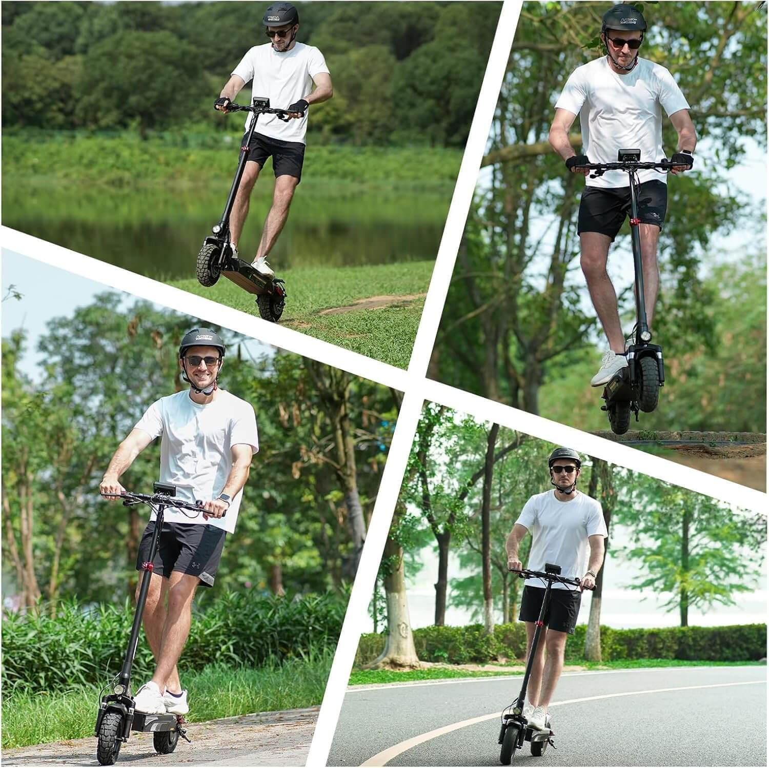 iScooter iX3 Off-Road Electric Scooter, Adjustable Handlebar Height