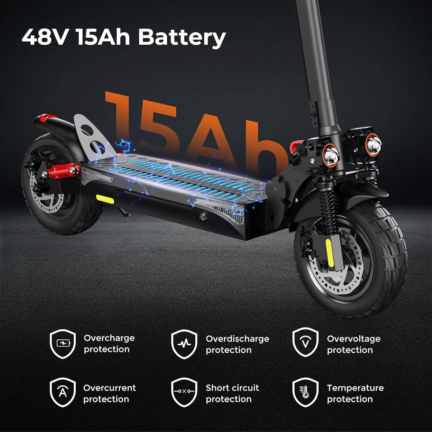 iScooter iX4 Off-Road Electric Scooter, Adjustable Handlebar Height