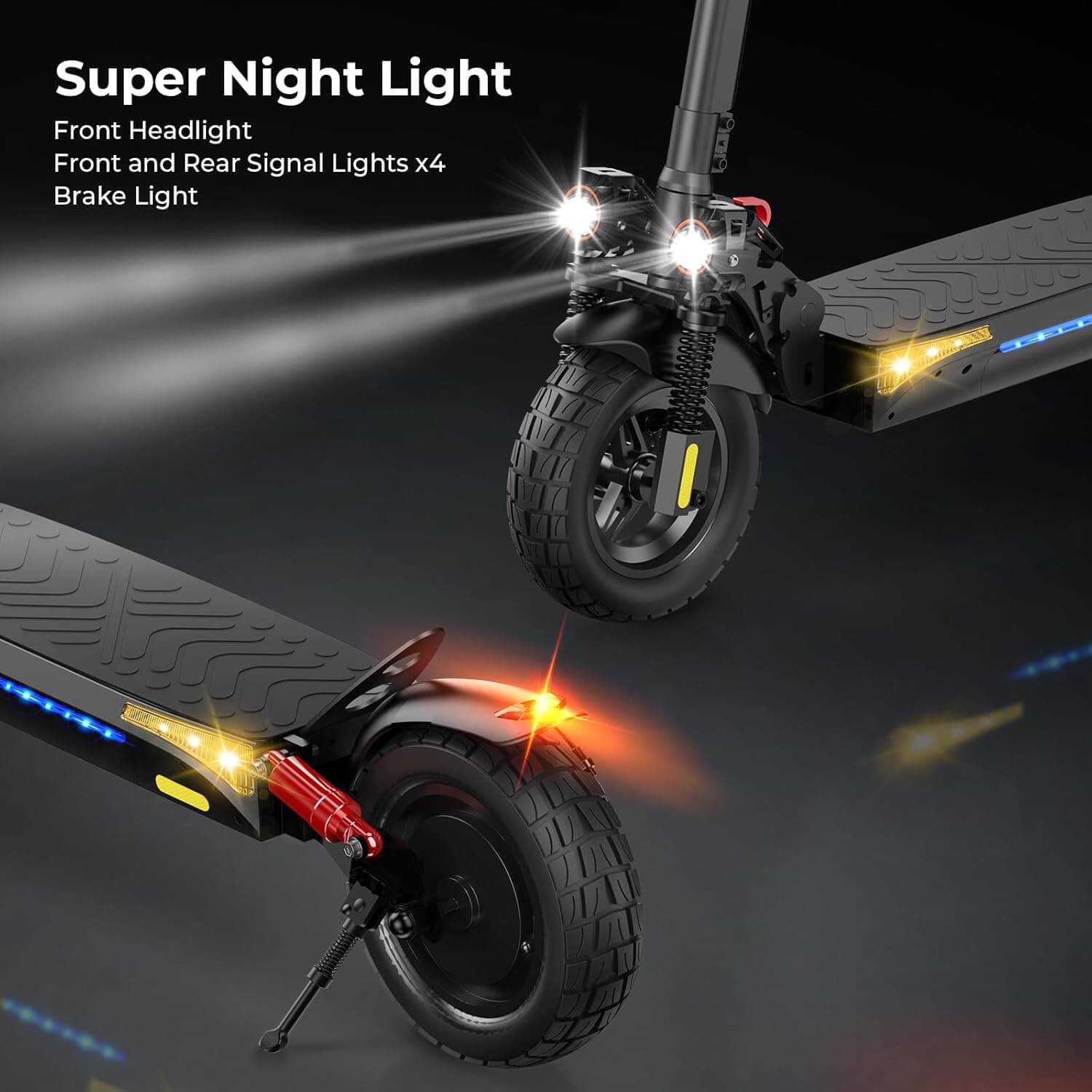 iScooter iX4 Off-Road Electric Scooter, Adjustable Handlebar Height