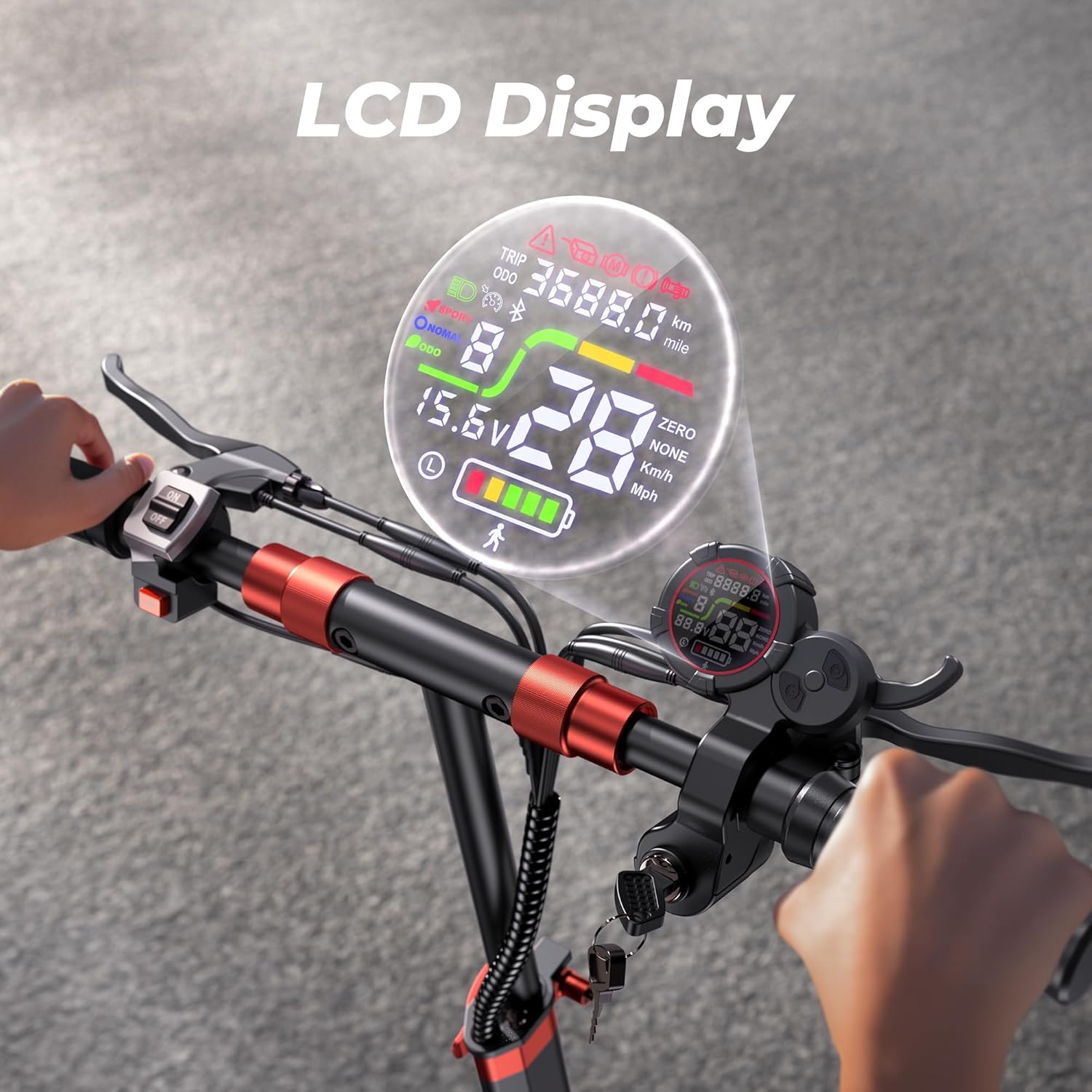 iScooter iX5S Off-Road Electric Scooter. Double Braking System