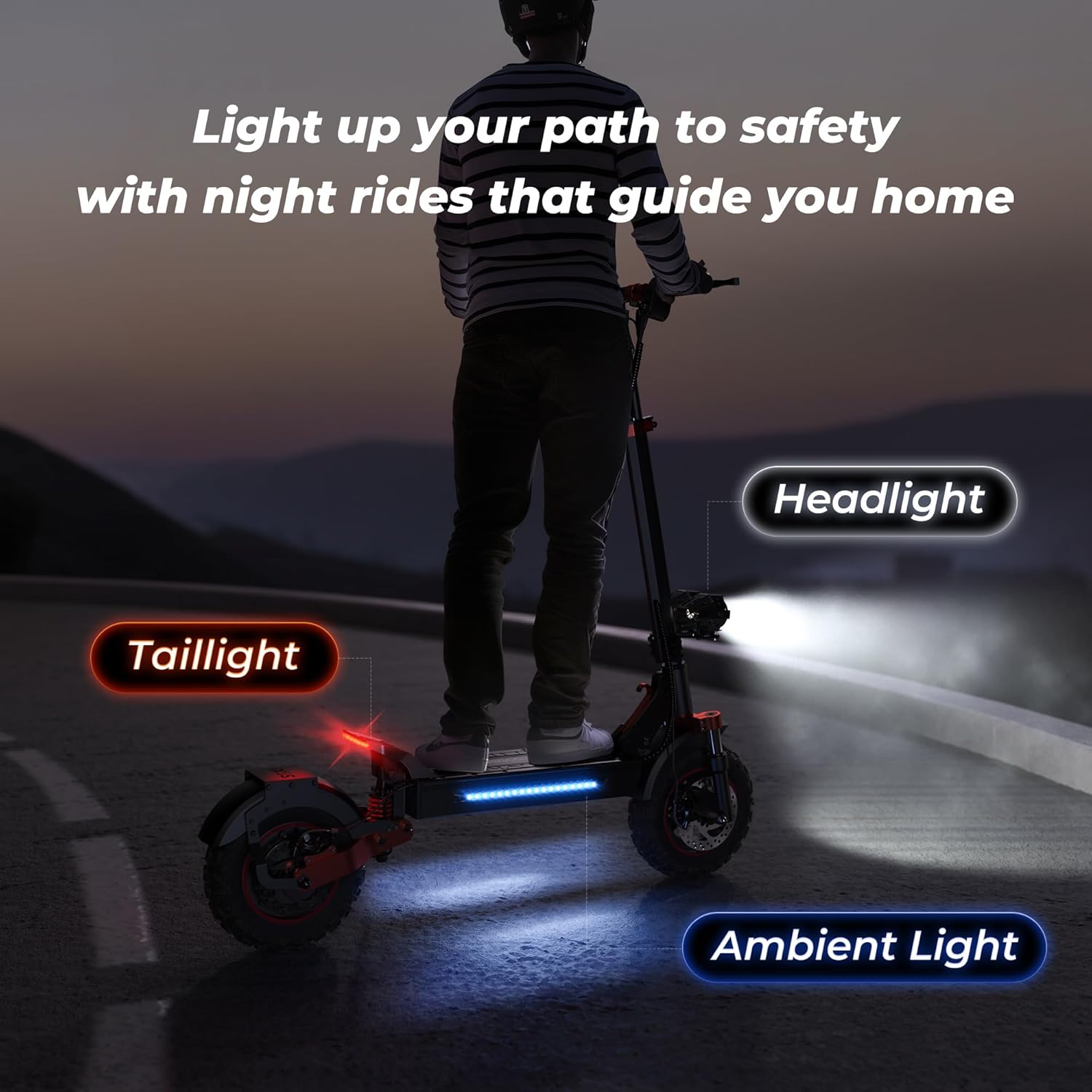 iScooter iX5S Off-Road Electric Scooter. Double Braking System