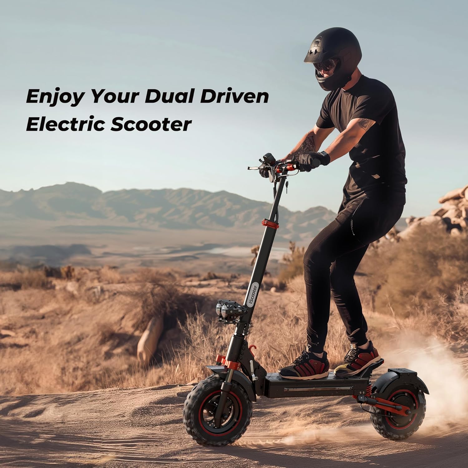 iScooter iX5S Off-Road Electric Scooter. Double Braking System