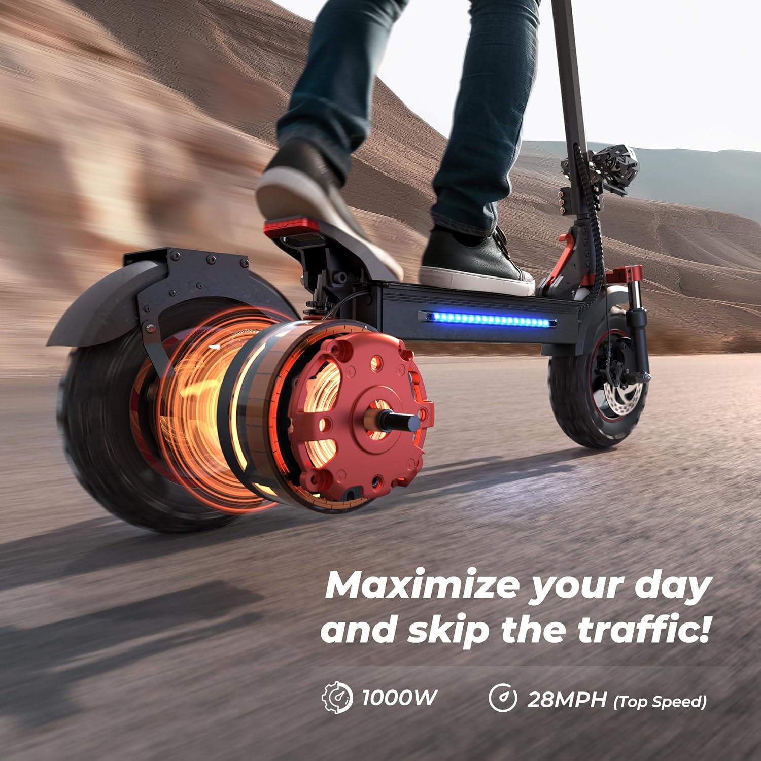iScooter iX5S Off-Road Electric Scooter. Double Braking System