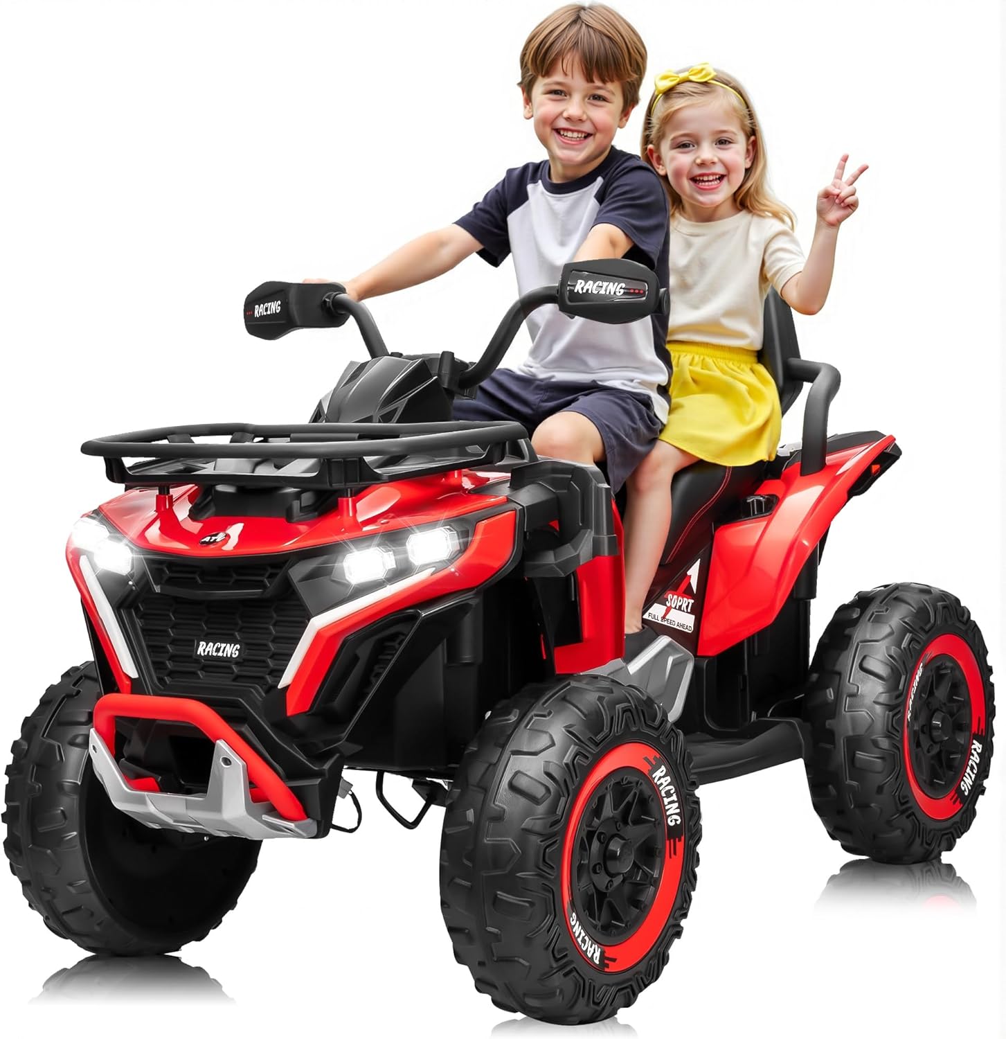 JORFLY 800W 24V 2 Seater Big Kids' Ride-On Electric All-Terrain Vehicle ATV