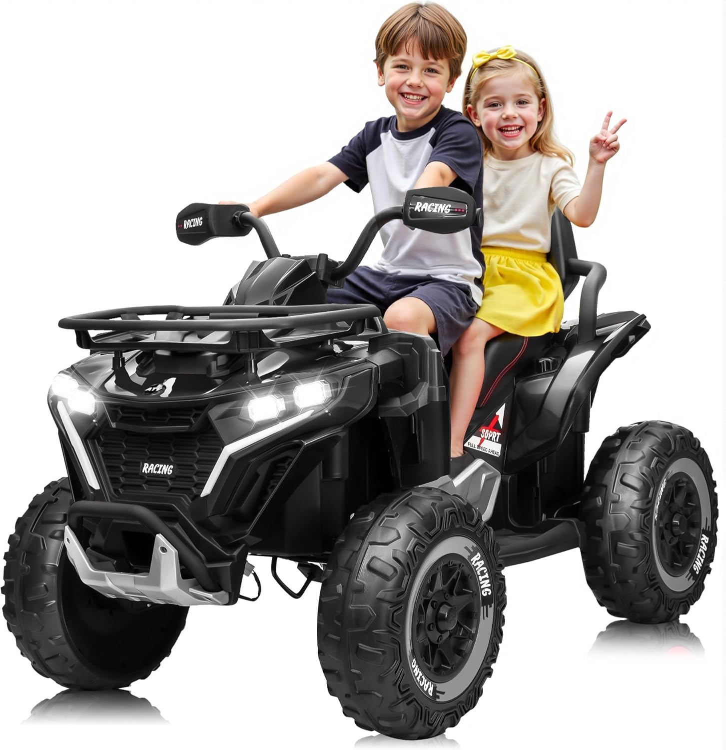 JORFLY 800W 24V 2 Seater Big Kids' Ride-On Electric All-Terrain Vehicle ATV