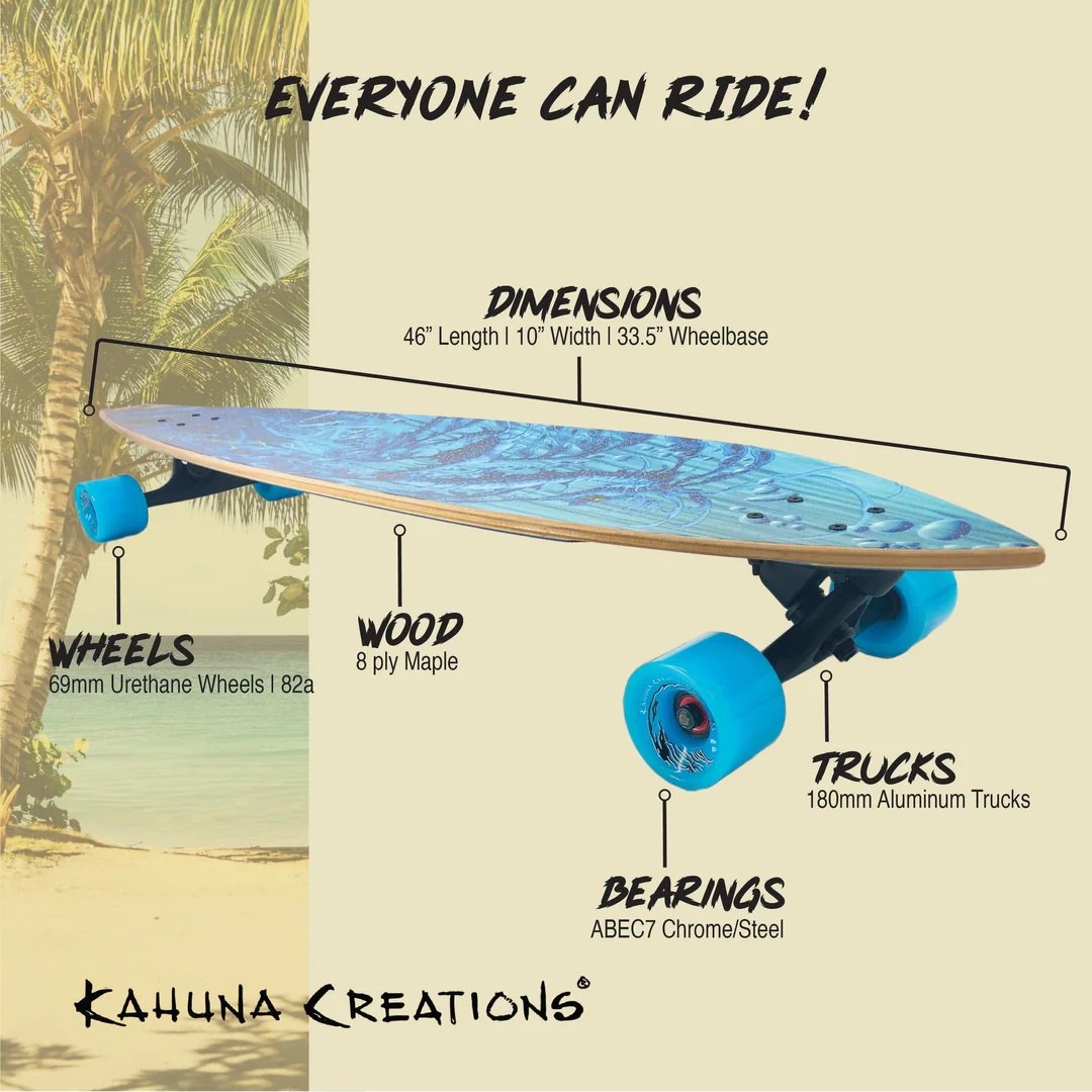 Kahuna Creations HAKA SEA DRAGON 47" Land Paddle Board, Longboard